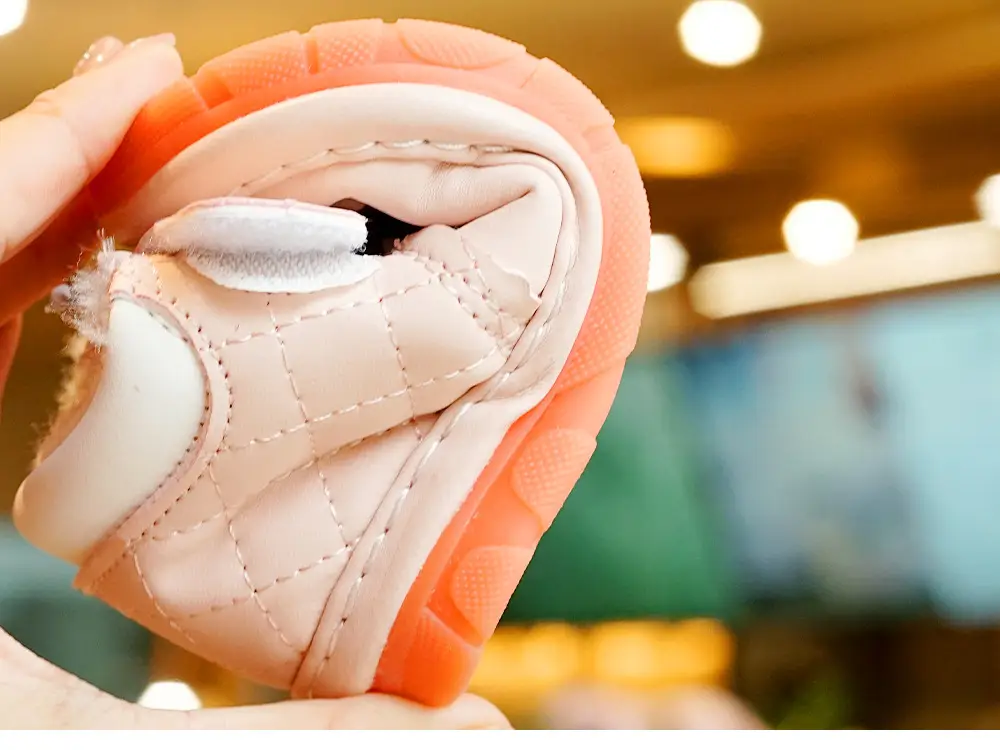 Winter Fleece Toddler Shoes White Orange 0-1Yr — feature 2