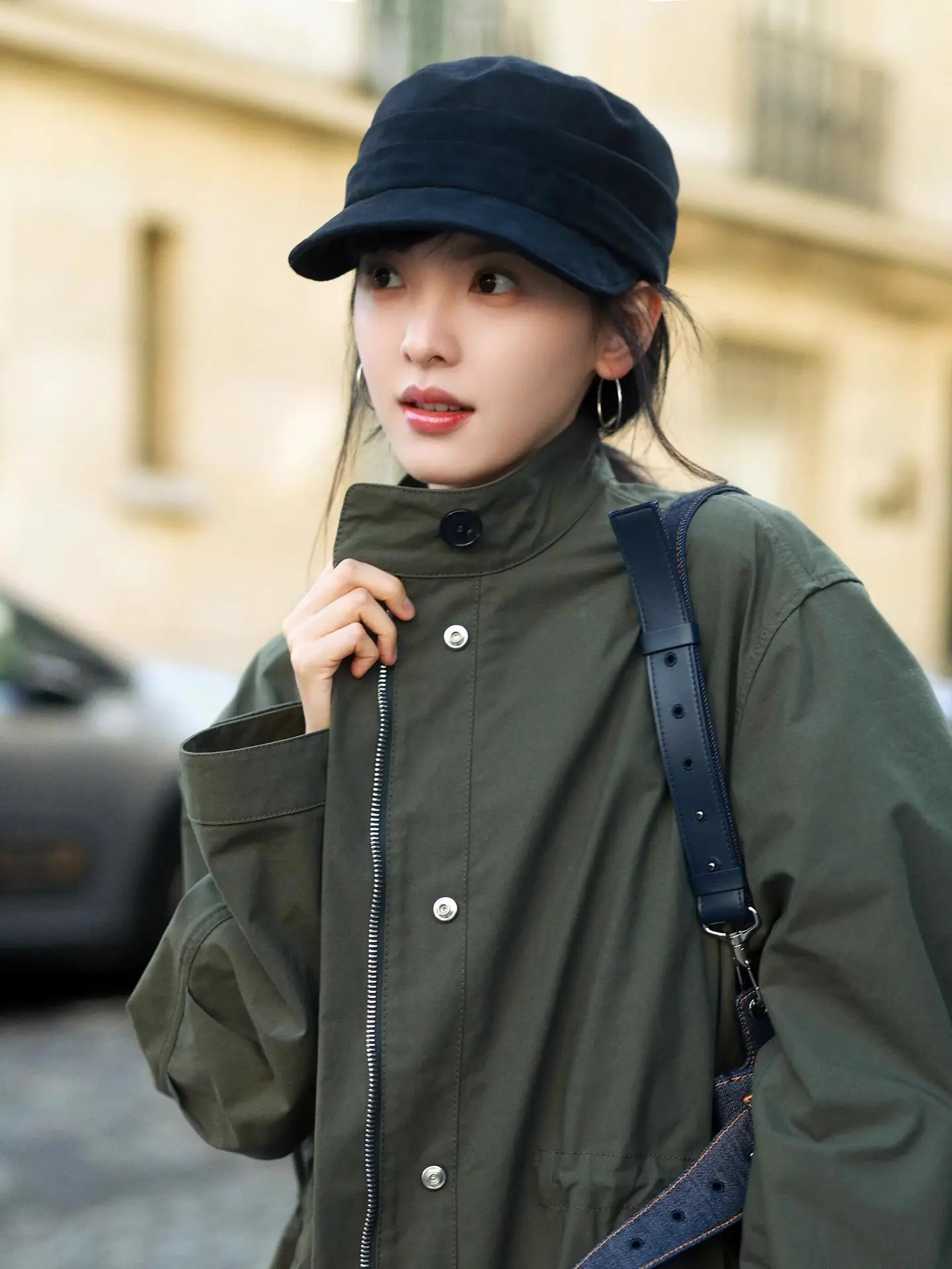 Women Equestrian Hat Suede Pleated Winter — feature 2