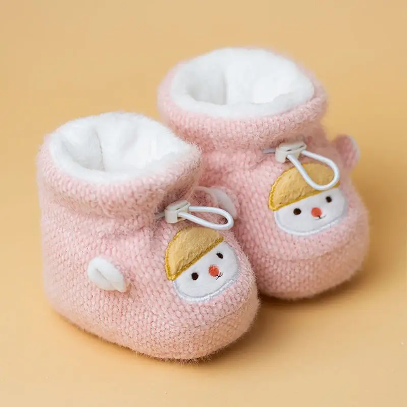 Newborn Baby Shoes Light Blue Velvet 0-6 Months — feature 11