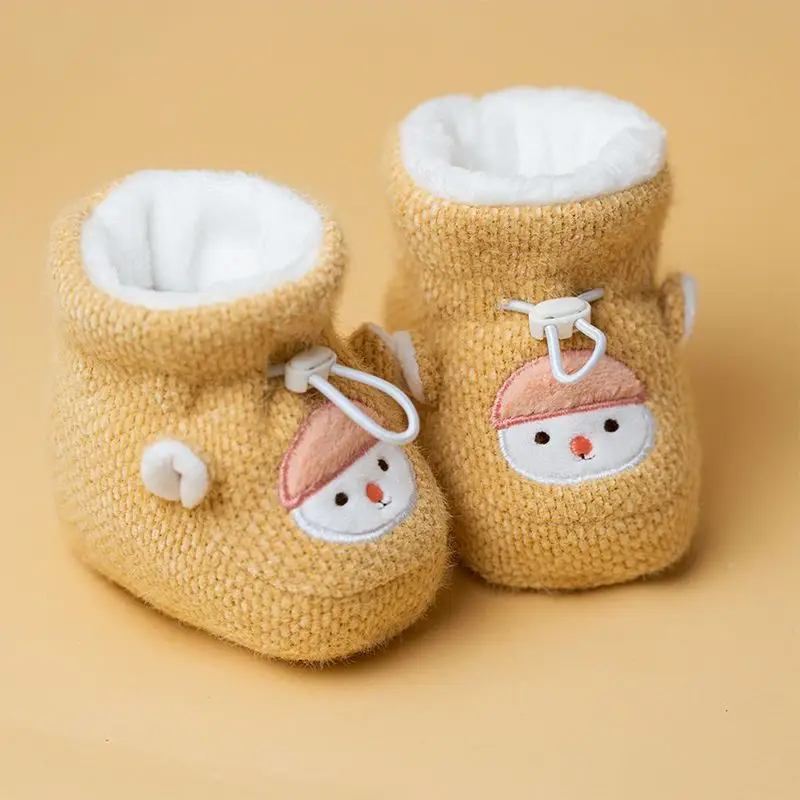 Newborn Baby Shoes Light Blue Velvet 0-6 Months