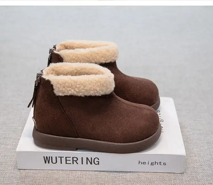 Baby Fleece Boots Brown Winter Warm Anti-Slip — feature 14