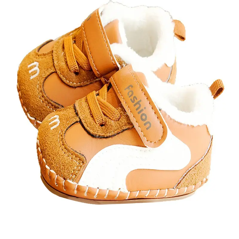Baby Shoes Soft Sole Winter Fleece Lined 0-1Y