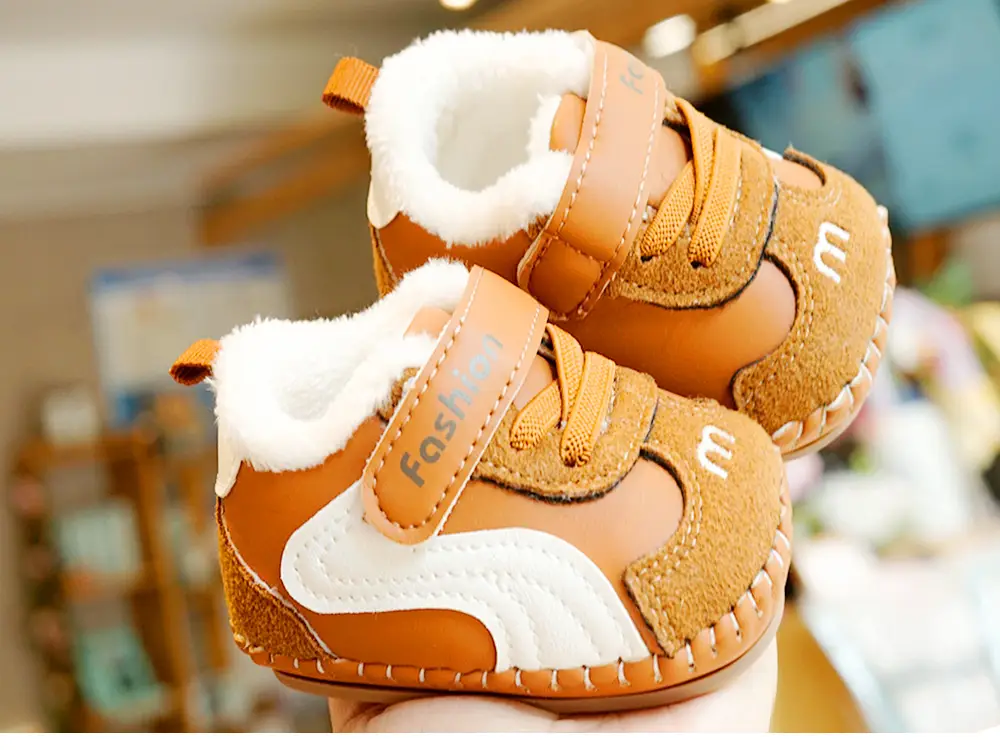 Baby Shoes Soft Sole Winter Fleece Lined 0-1Y — feature 4