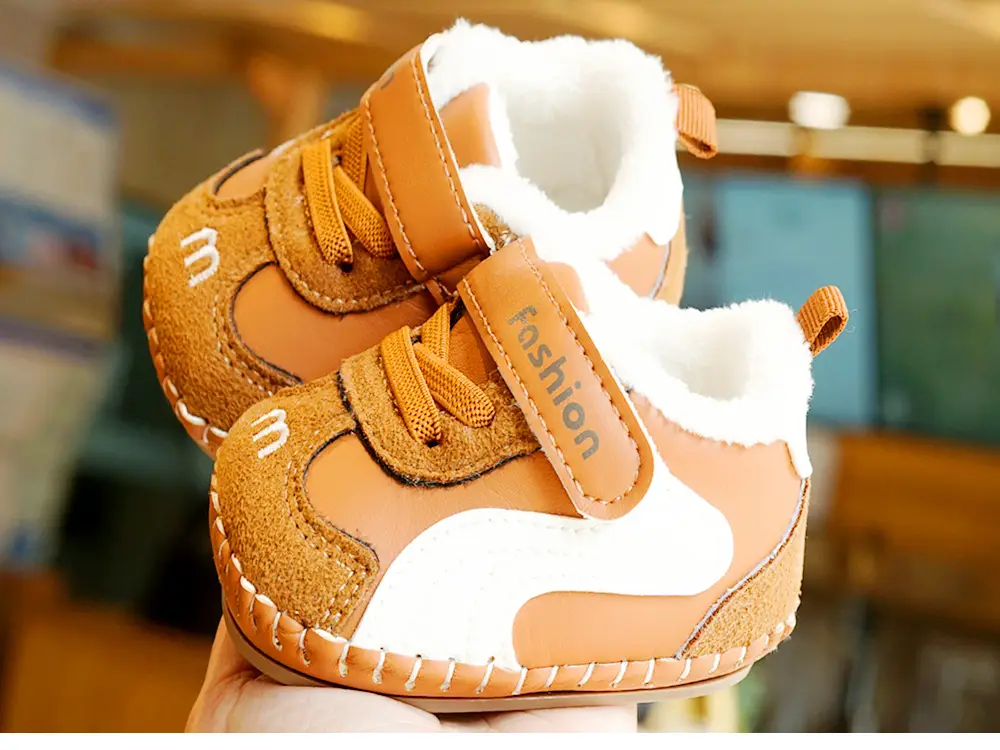 Baby Shoes Soft Sole Winter Fleece Lined 0-1Y — feature 5