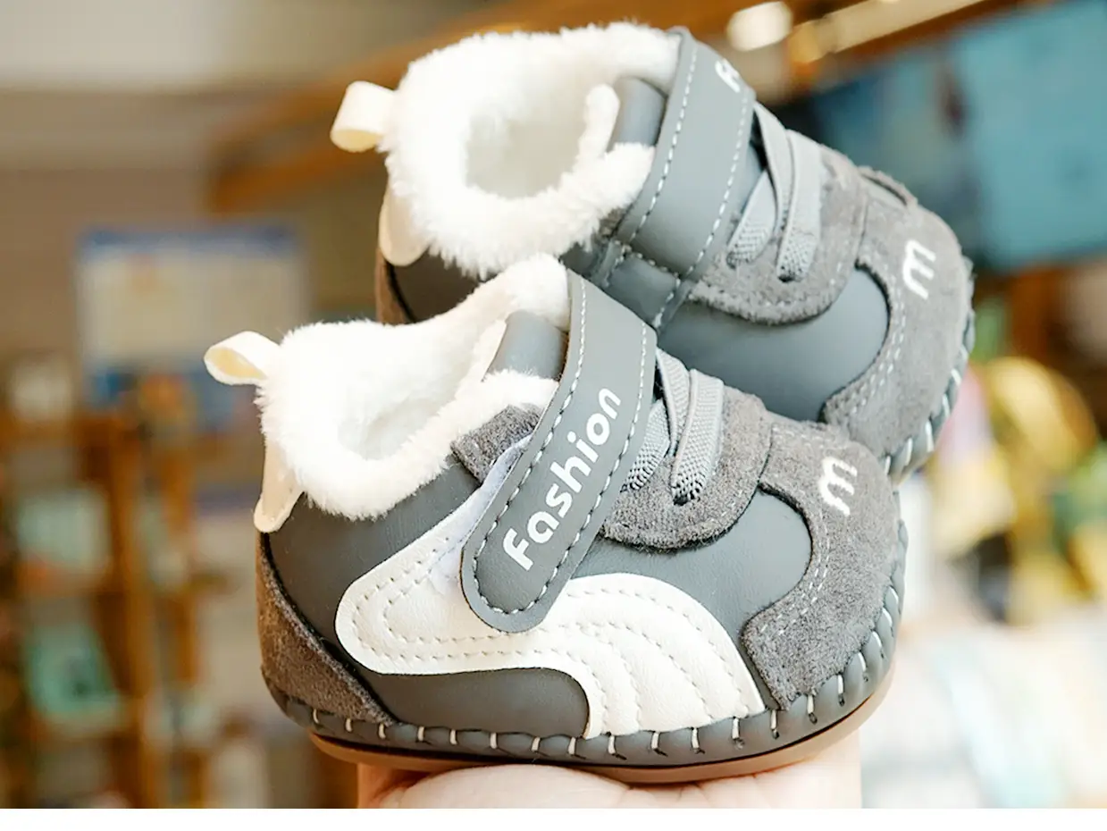 Baby Shoes Soft Sole Winter Fleece Lined 0-1Y — feature 8