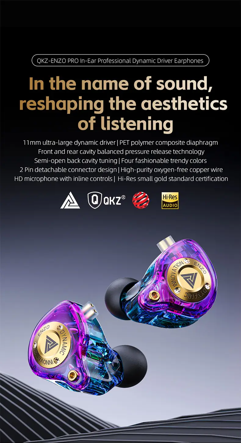 QKz Enzo Pro Gaming Wired Headphones with Microphone — feature 20