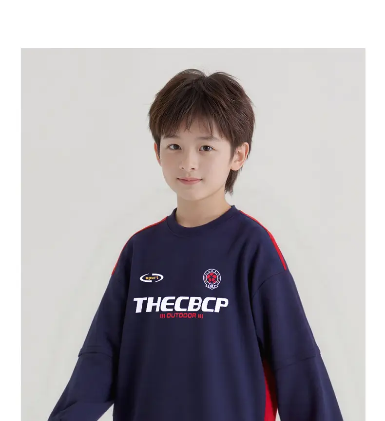 Kids Cotton T-Shirt Navy Blue Big Size TheBCP — feature 6