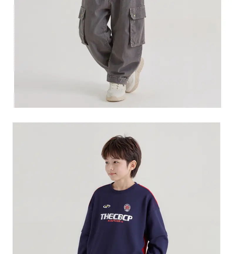 Kids Cotton T-Shirt Navy Blue Big Size TheBCP — feature 8