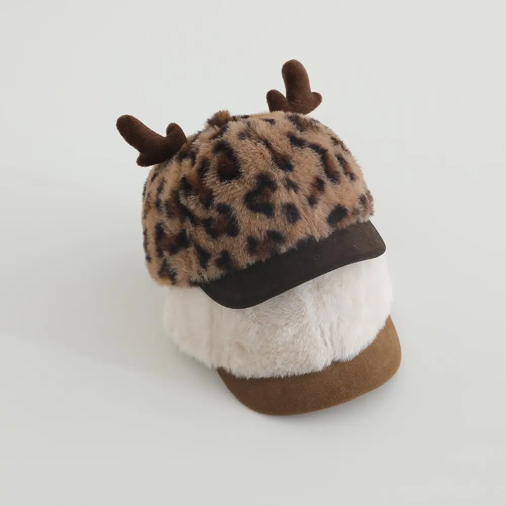 Baby Winter Hat with Antlers & Plush Cap — feature 1