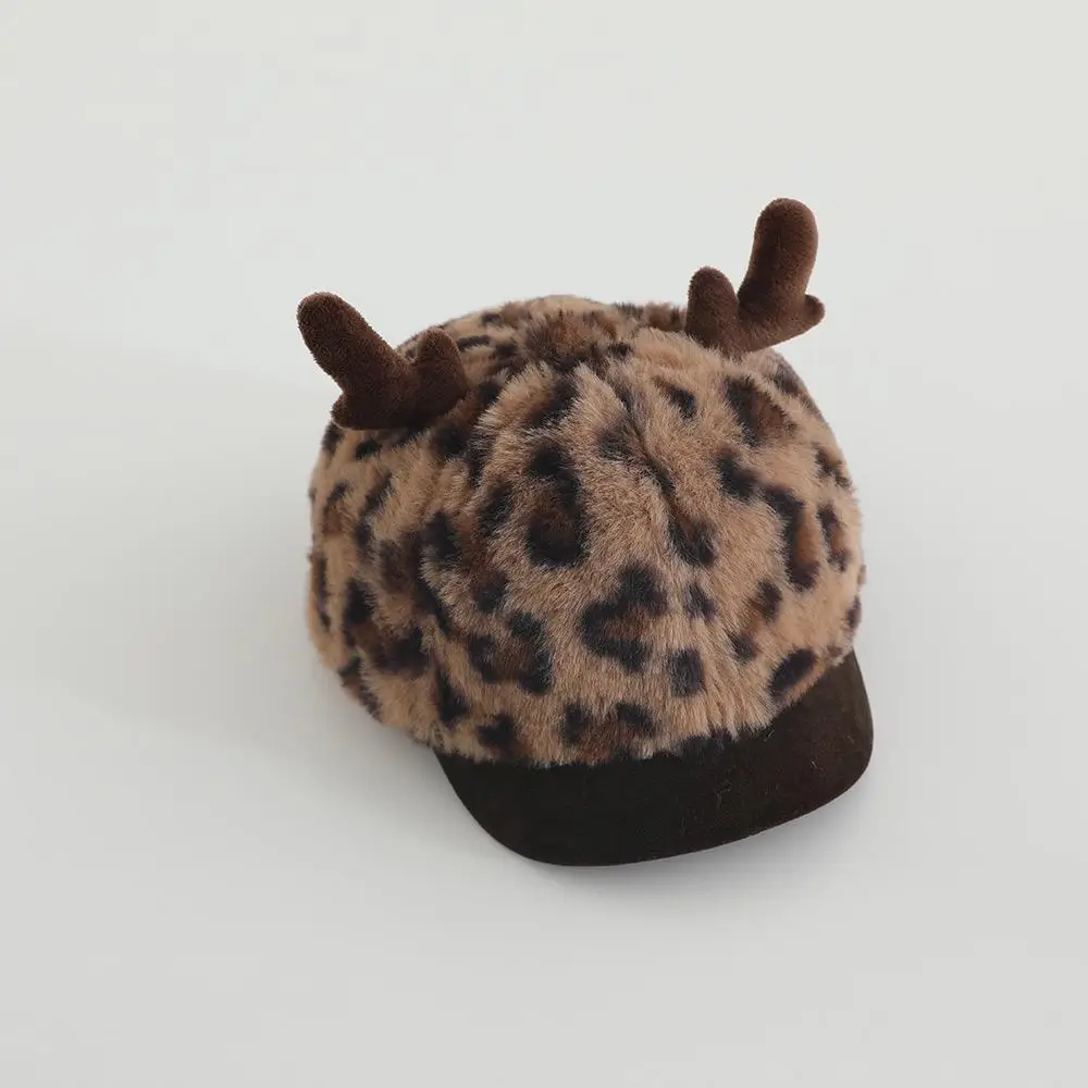 Baby Winter Hat with Antlers & Plush Cap - Image 3