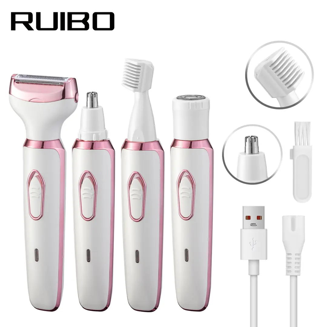 Multifunctional Shaver Electric Hair Clipper Shaver Five-In-One Digital Display Women's Body Private Hair Trimmer