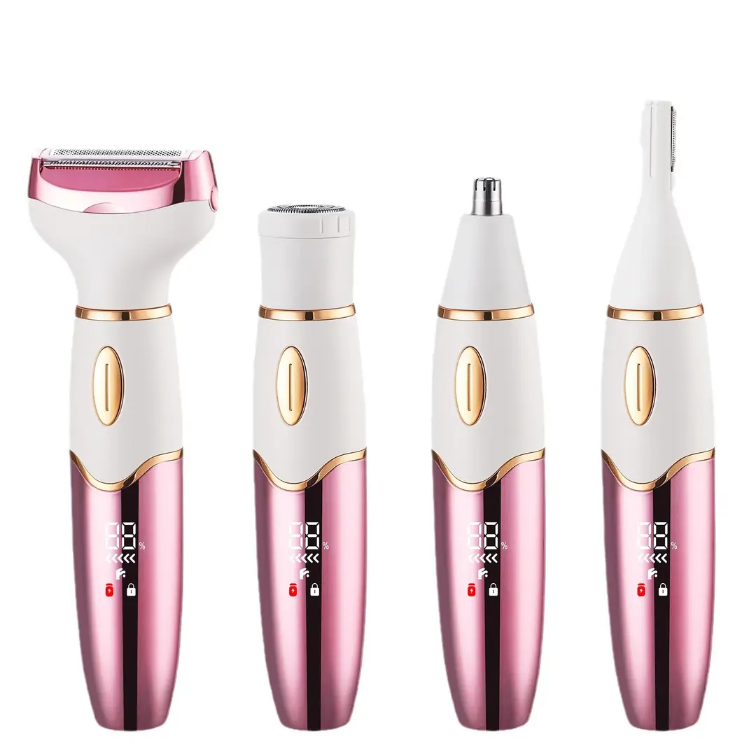 Multifunctional Shaver Electric Hair Clipper Shaver Five-In-One Digital Display Women's Body Private Hair Trimmer