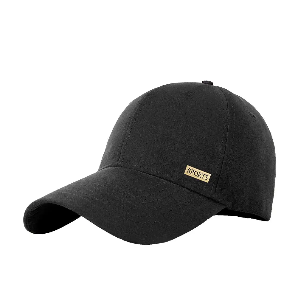 Men's New Suede Baseball Cap with Metal Logo - Image 13