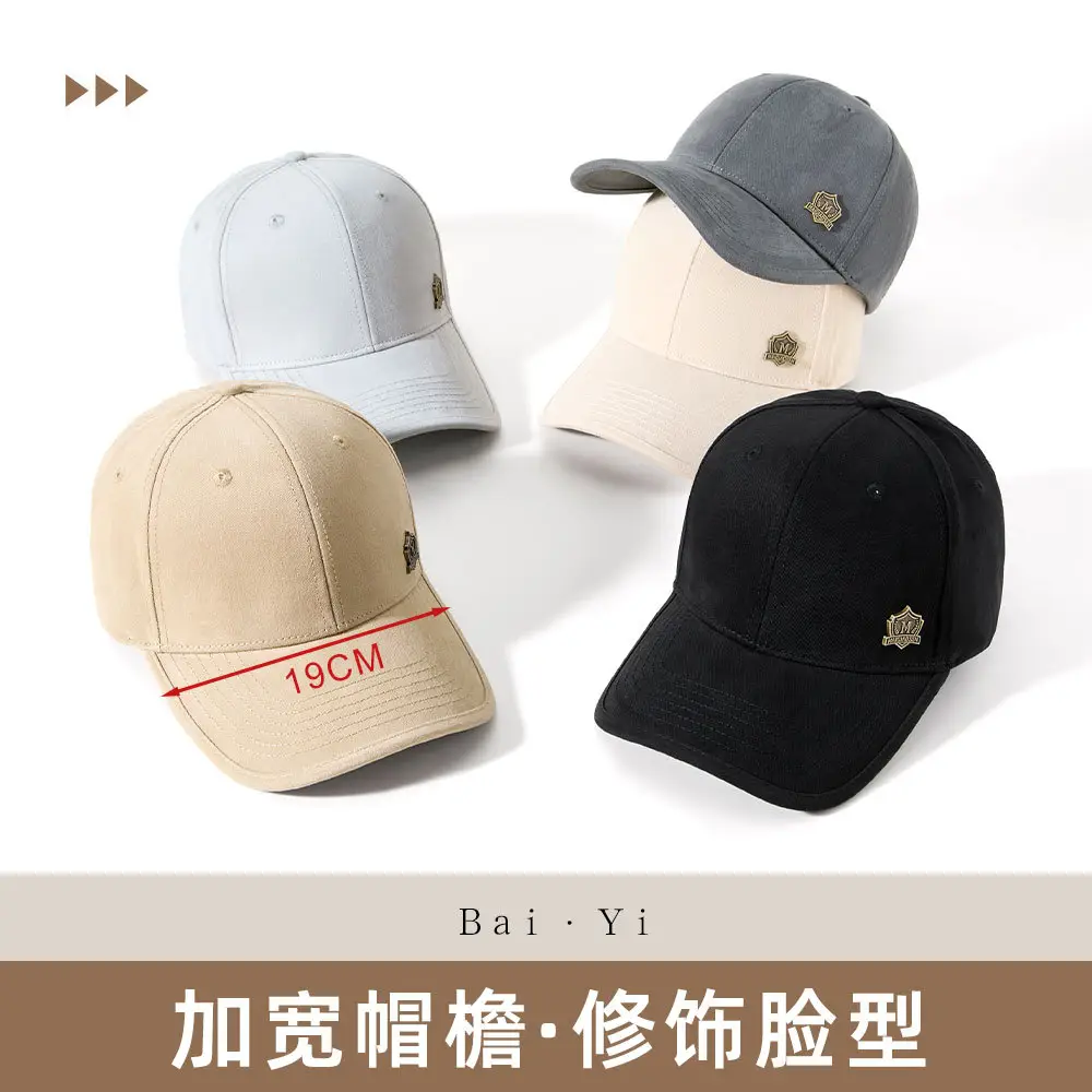 Men's Blue & Beige Retro Baseball Cap with Adjustable Metal Buckle - Image 13