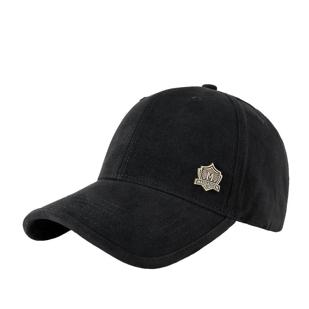 Men's Blue & Beige Retro Baseball Cap with Adjustable Metal Buckle - Image 15