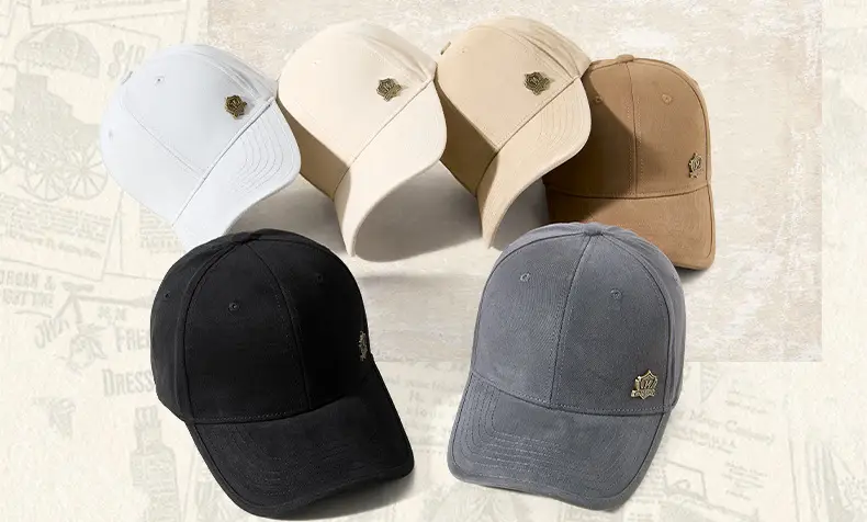 Men's Blue & Beige Retro Baseball Cap with Adjustable Metal Buckle — feature 17