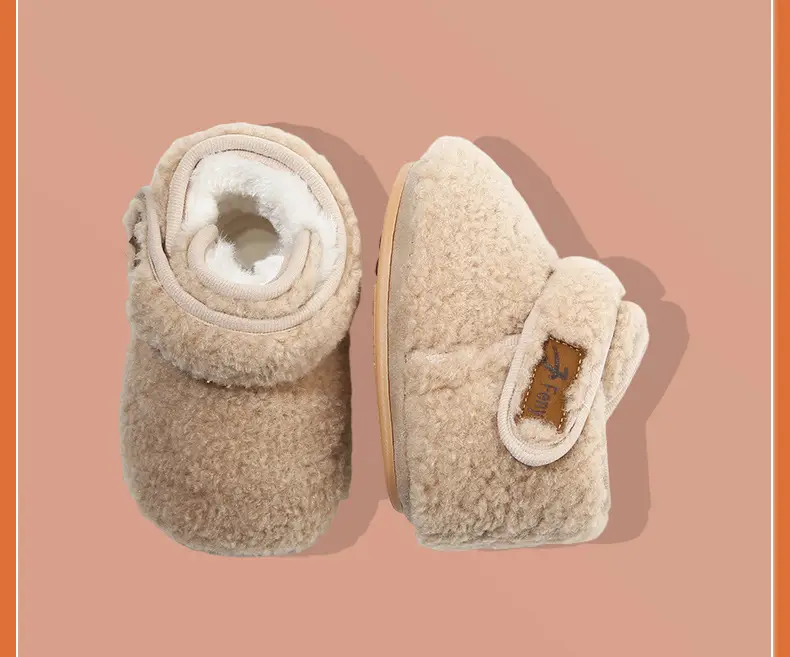 Winter Baby Shoes Soft Fleece Lined 0-6 Months — feature 25