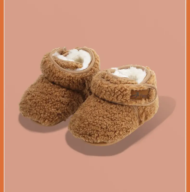 Winter Baby Shoes Soft Fleece Lined 0-6 Months — feature 27