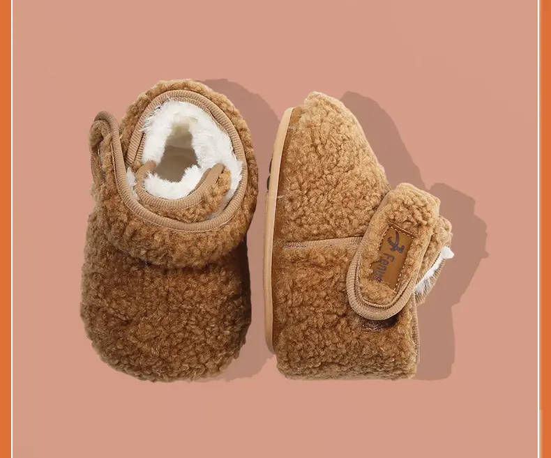 Winter Baby Shoes Soft Fleece Lined 0-6 Months — feature 28