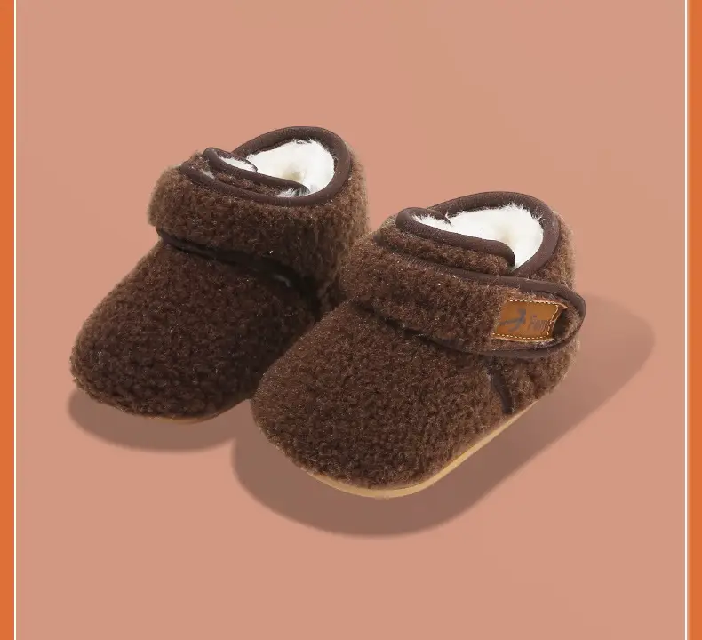 Winter Baby Shoes Soft Fleece Lined 0-6 Months — feature 30