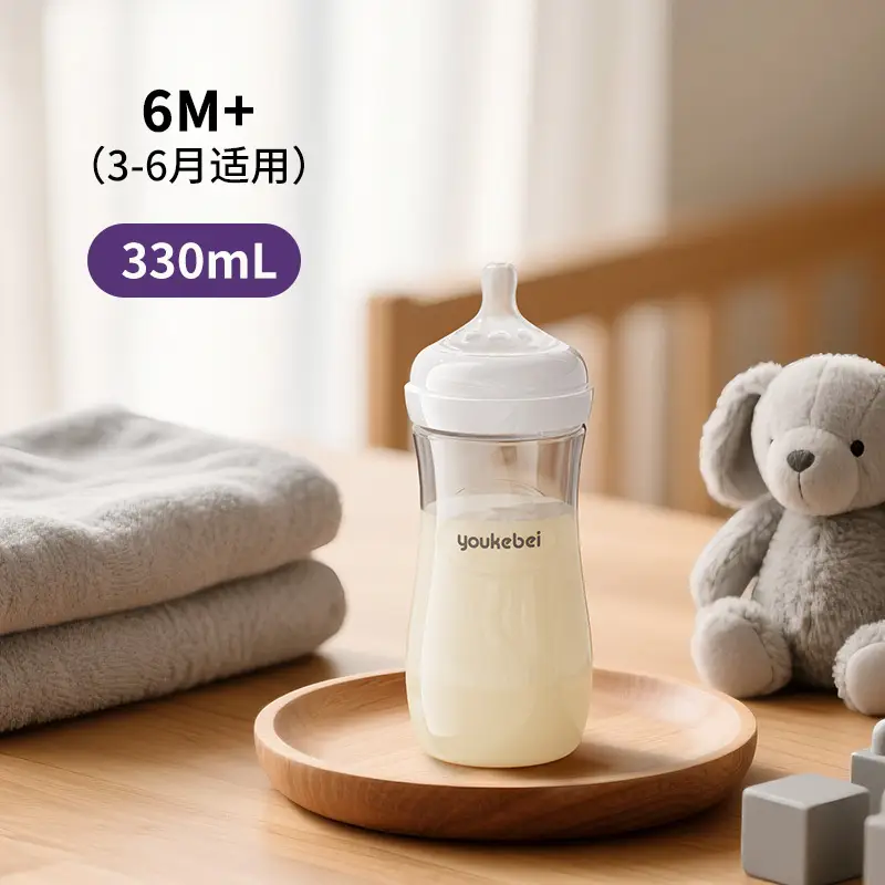 Cross-Border Amazon Pp Anti-Flatulence Bottle Newborn Wide-Diameter Bottle Multi-Capacity English Packaging Custom Wholesale