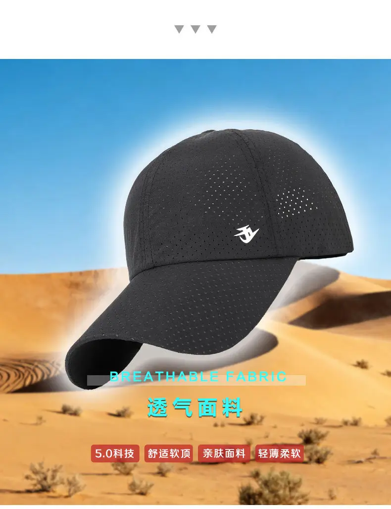 Men Adjustable Neck Cap Sun Hat Breathable Outdoor — feature 12