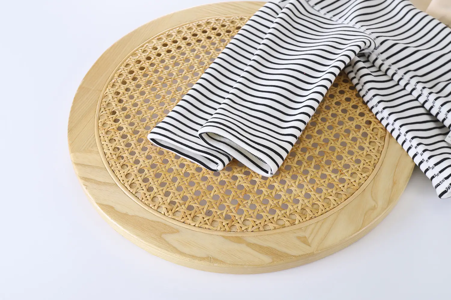 New Kids' Orange Striped Warm Turtleneck Shirt — feature 12