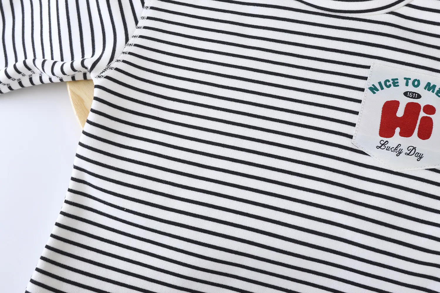 New Kids' Orange Striped Warm Turtleneck Shirt — feature 14