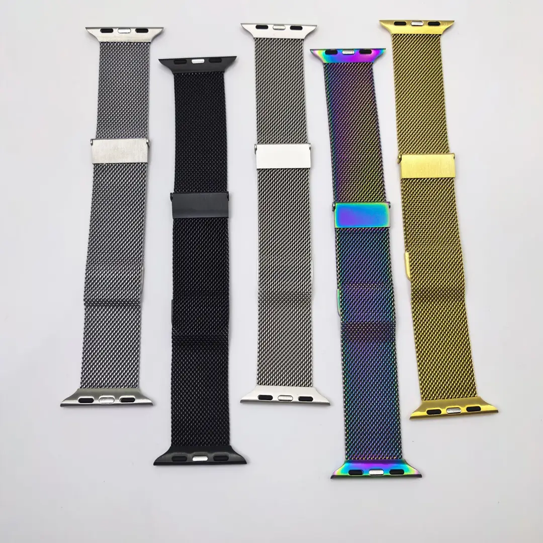 Suitable for Apple Watch Strap Applewatch Two-Section Dual Magnetic Milanese Watch Strap iWatch Watch Strap — feature 4