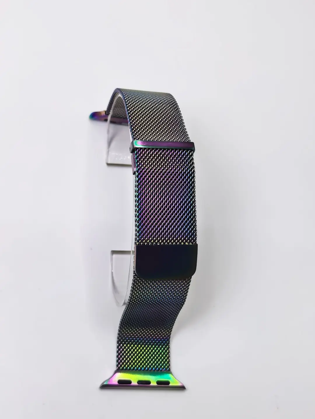 Suitable for Apple Watch Strap Applewatch Two-Section Dual Magnetic Milanese Watch Strap iWatch Watch Strap