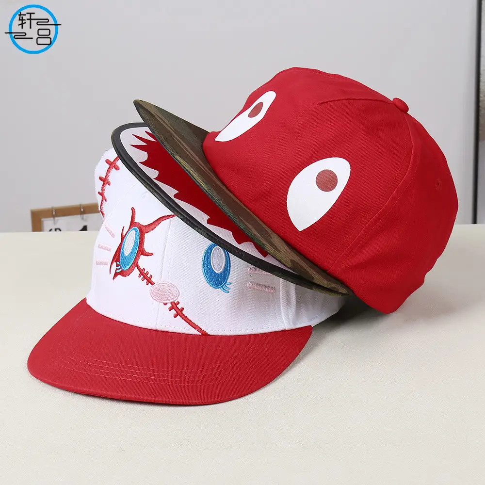 Cute Kitty Cap with Bow and Shark Embroidery - Image 3