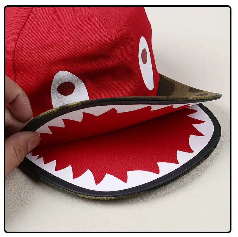 Cute Kitty Cap with Bow and Shark Embroidery — feature 22