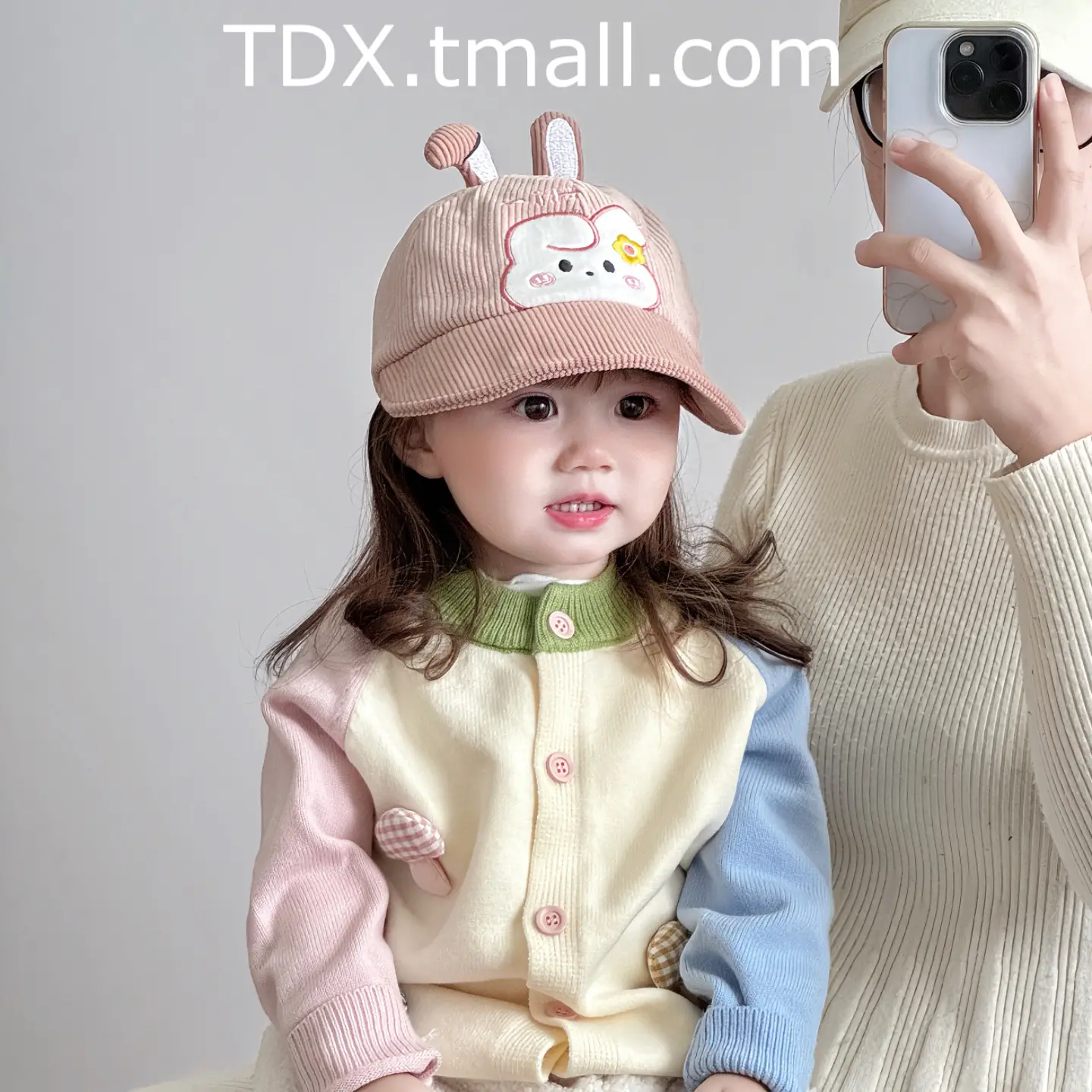 Rabbit Ears Corduroy Hat for Kids Autumn Winter