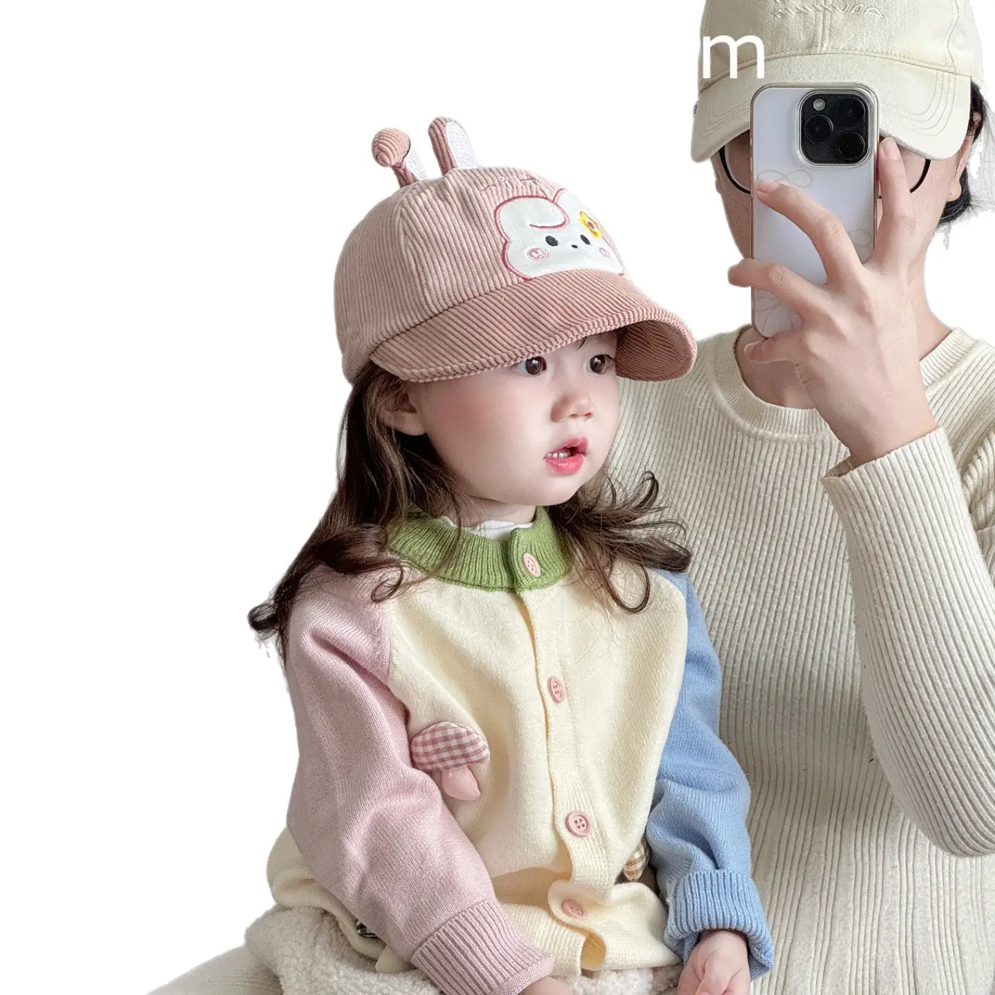 Rabbit Ears Corduroy Hat for Kids Autumn Winter