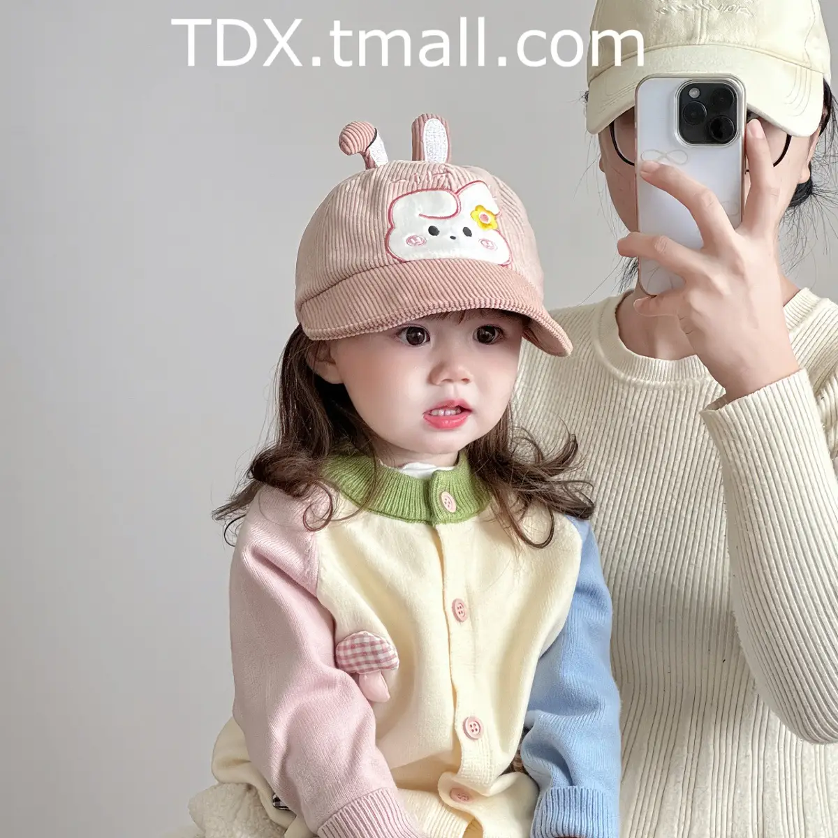 Rabbit Ears Corduroy Hat for Kids Autumn Winter — feature 4