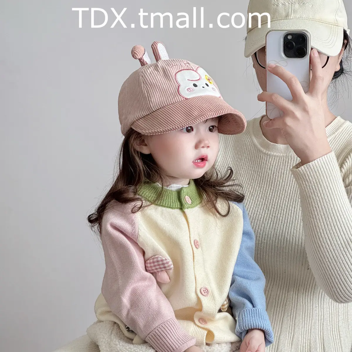 Rabbit Ears Corduroy Hat for Kids Autumn Winter — feature 5