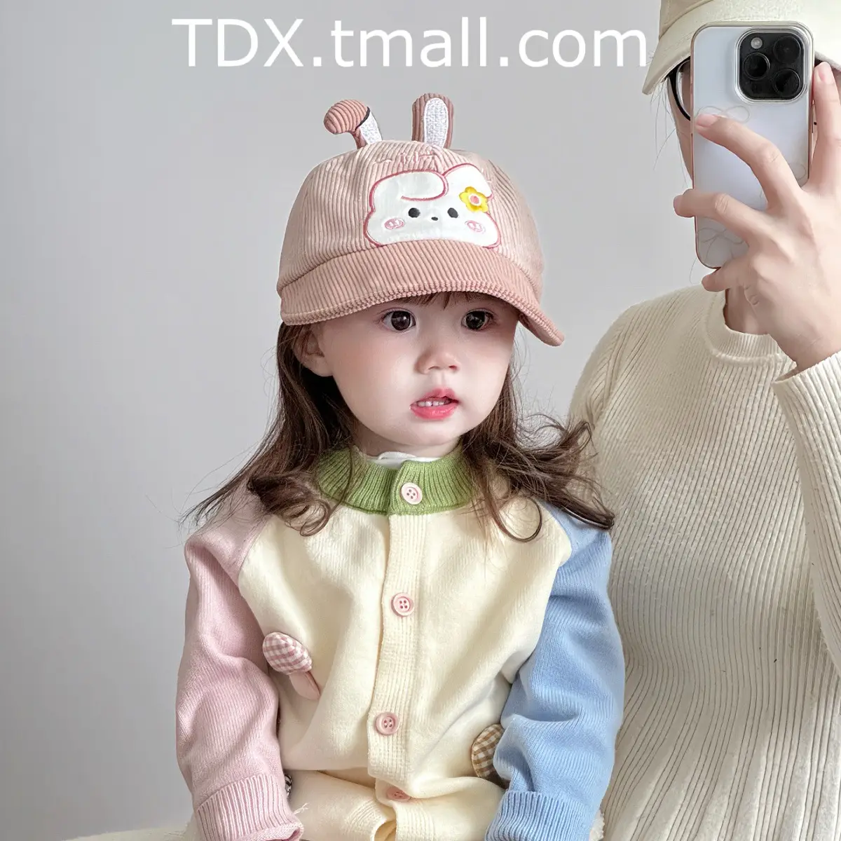 Rabbit Ears Corduroy Hat for Kids Autumn Winter — feature 6