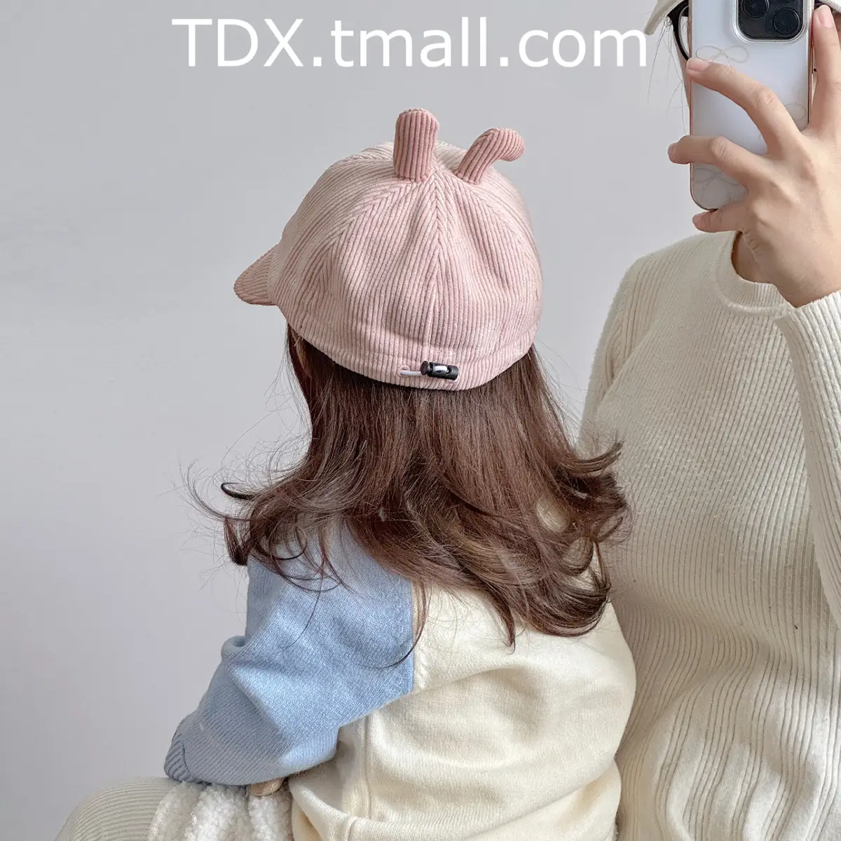 Rabbit Ears Corduroy Hat for Kids Autumn Winter — feature 8