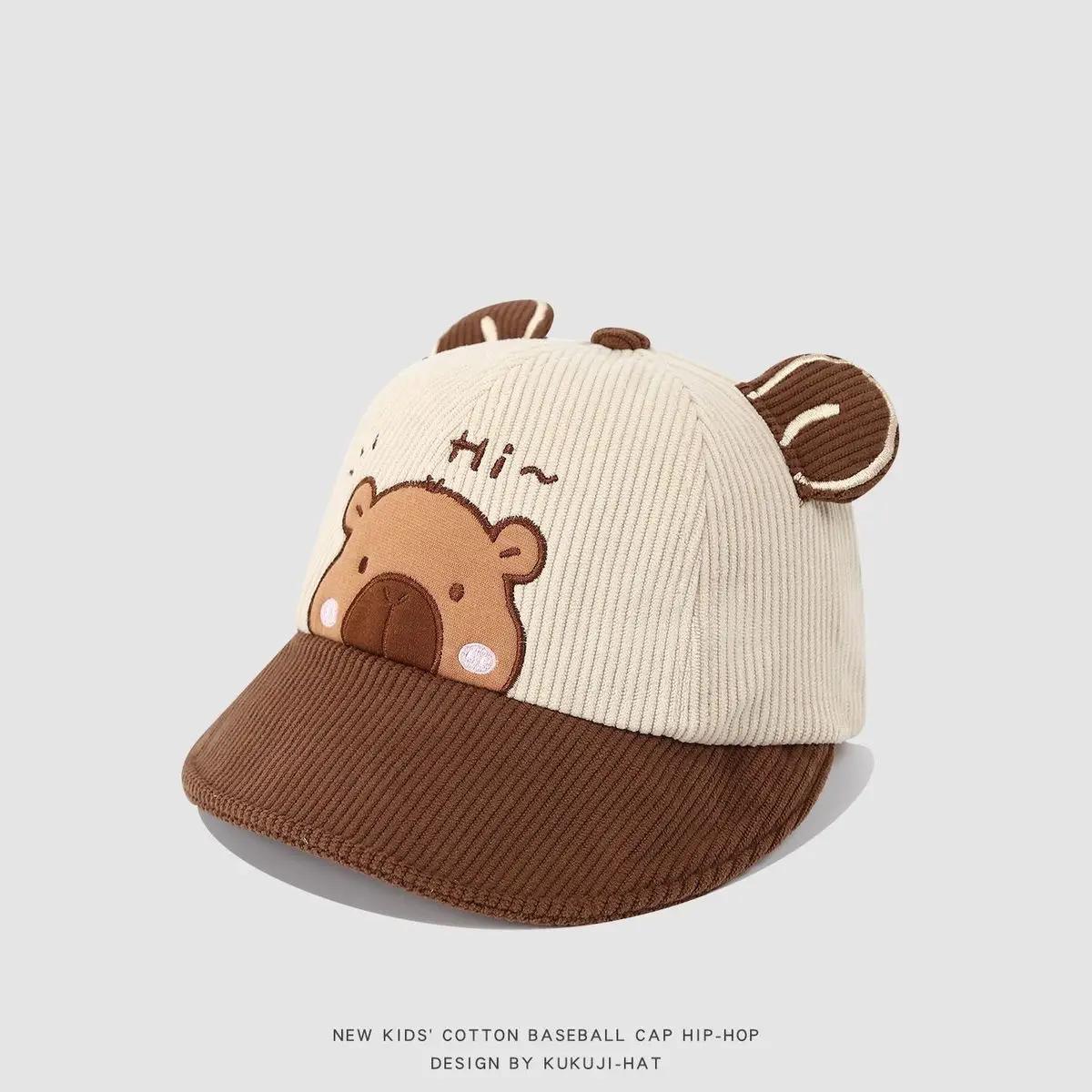 Rabbit Ears Corduroy Hat for Kids Autumn Winter