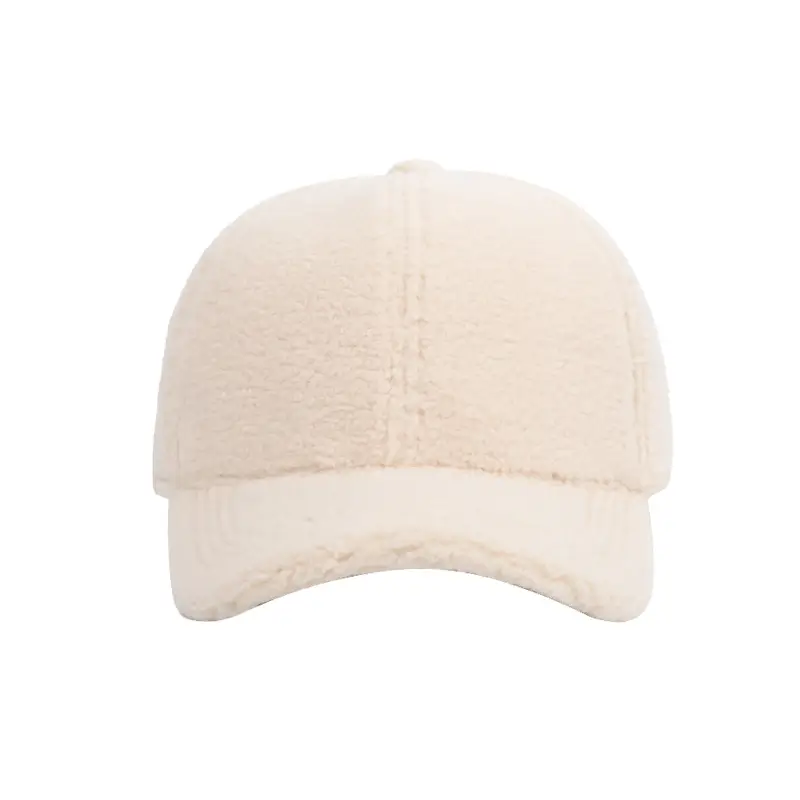 White Wool Baseball Cap Winter Women - Image 10