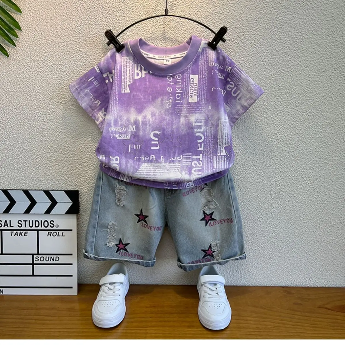 Boys Tie-Dye Kids Summer T-Shirt Set — feature 4