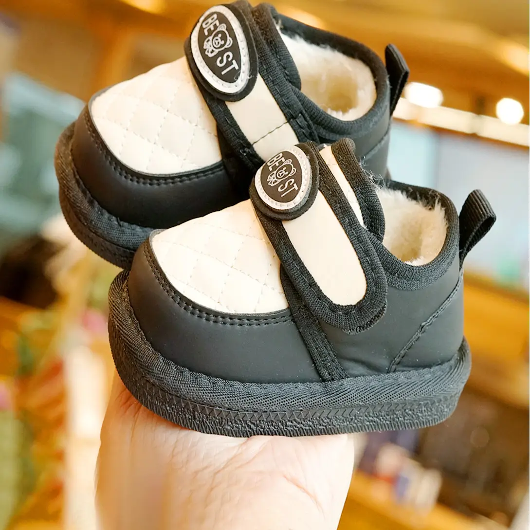 Winter Velvet Toddler Shoes 1-2Yrs Anti-Ski Boots