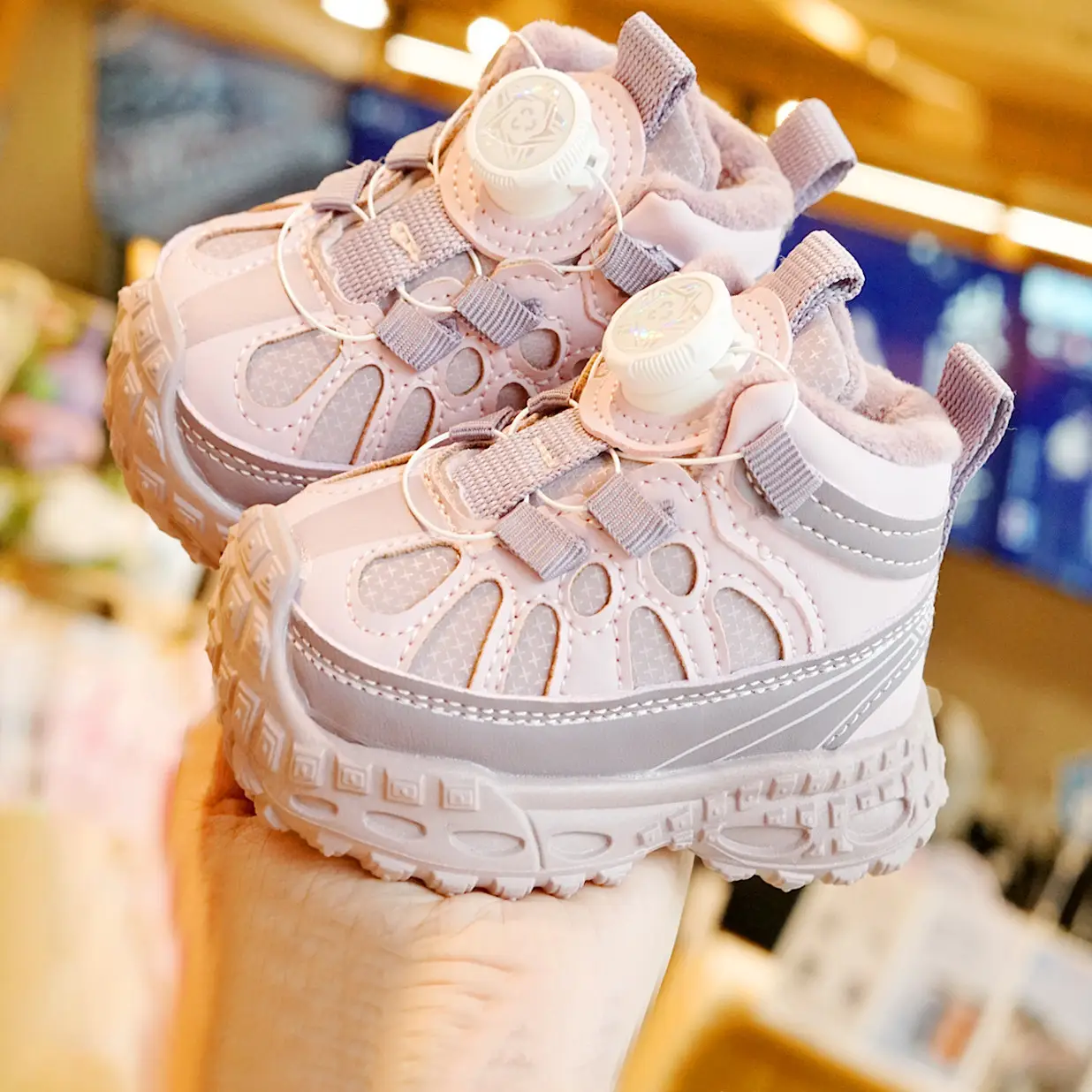 Toddler Winter Velvet Shoes 1-2Yr Non-Slip Soft Sole