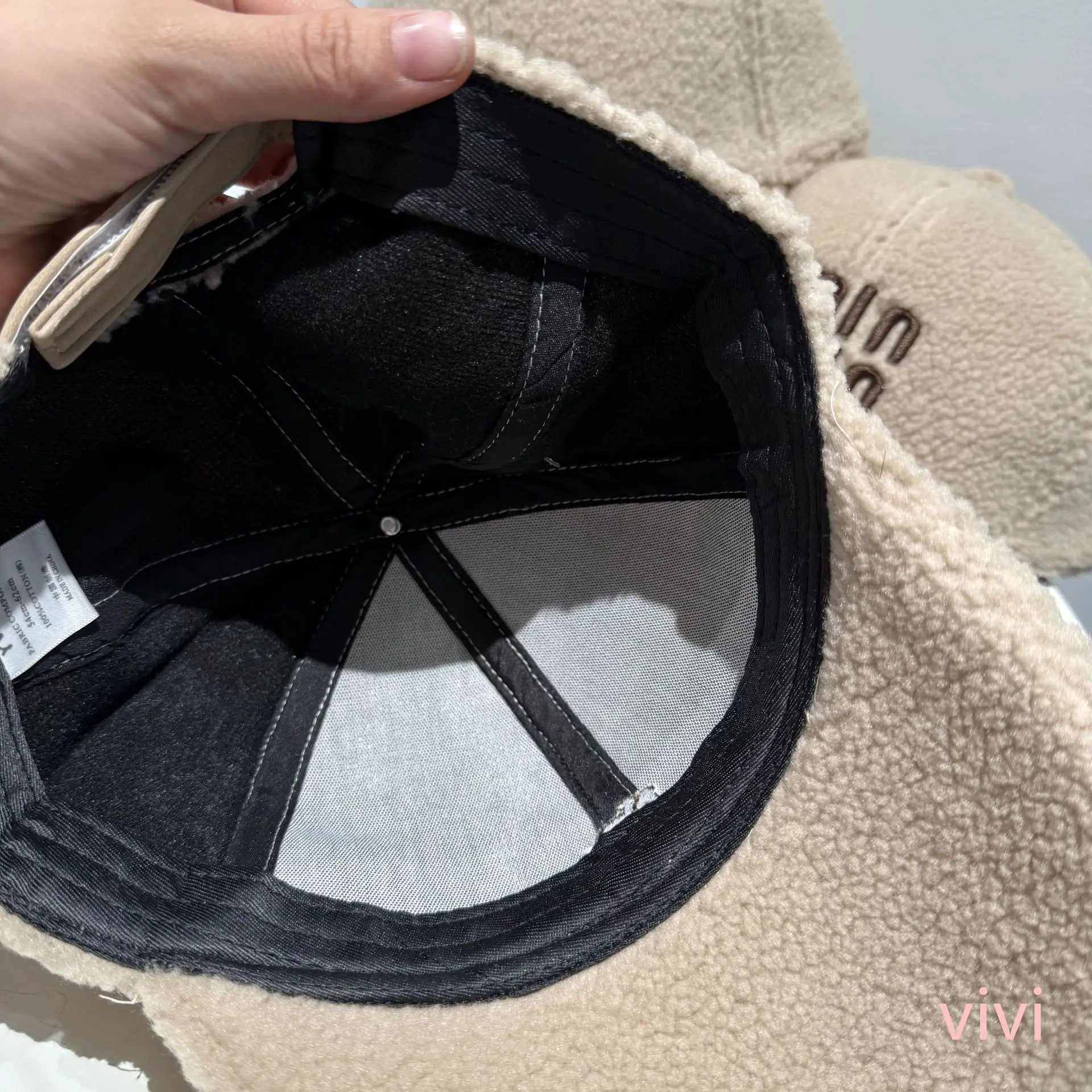 Women Wool Baseball Cap Brown Minuit Korean Style — feature 16