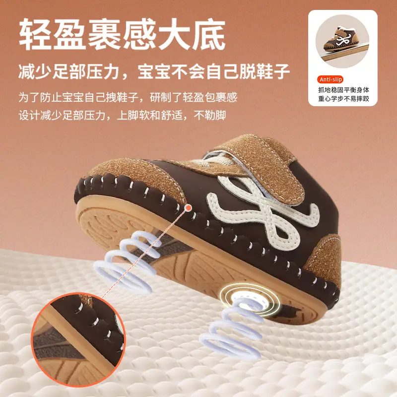 Winter Baby Shoes for 0-6 Months Soft Fleece Lined