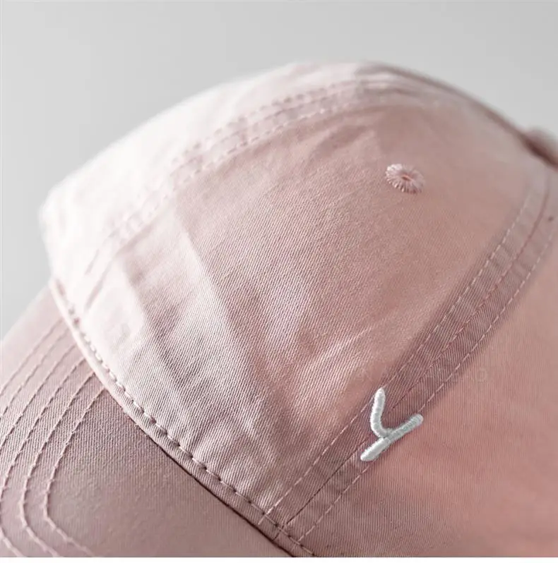 Beige Three-Dim Letter Y Cap for Men Women — feature 14