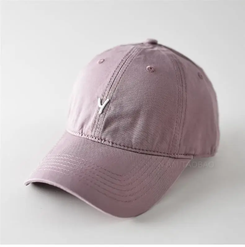 Beige Three-Dim Letter Y Cap for Men Women — feature 3