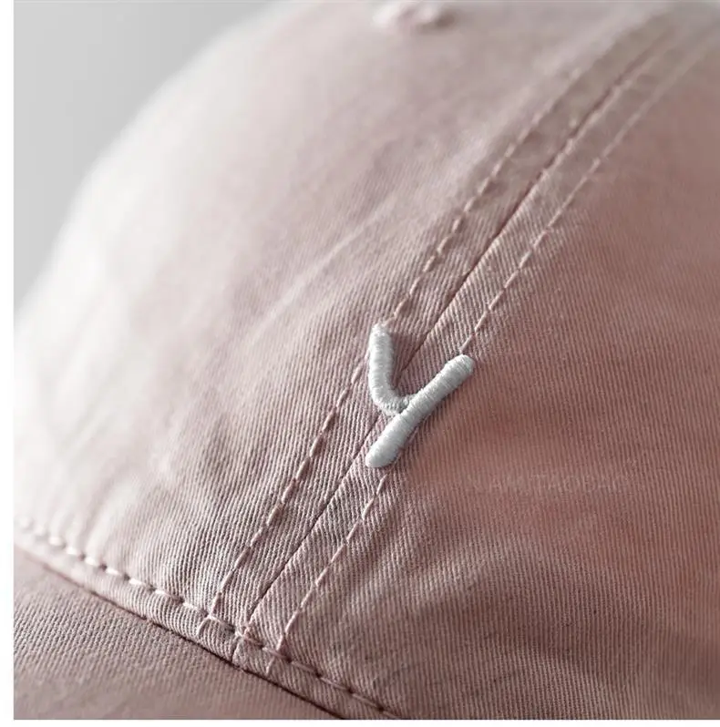 Beige Three-Dim Letter Y Cap for Men Women — feature 9