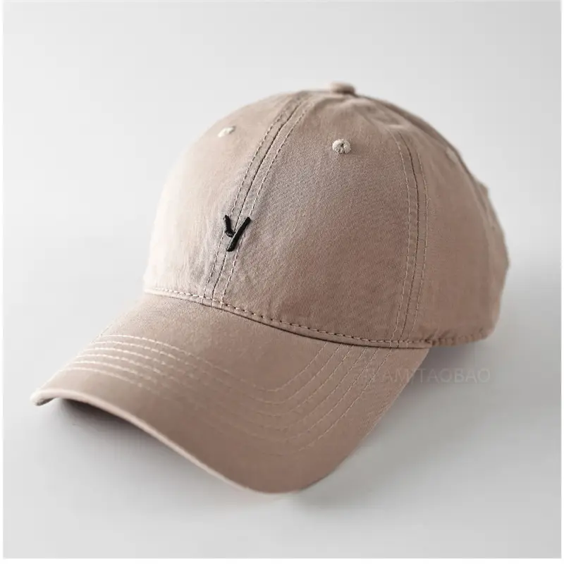 Beige Three-Dim Letter Y Cap for Men Women - Image 5