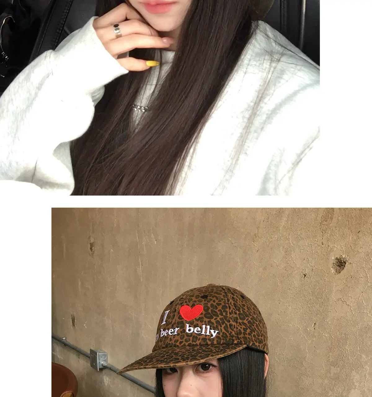 Women New American Retro Flat-Brim Hat with Heart Design — feature 10